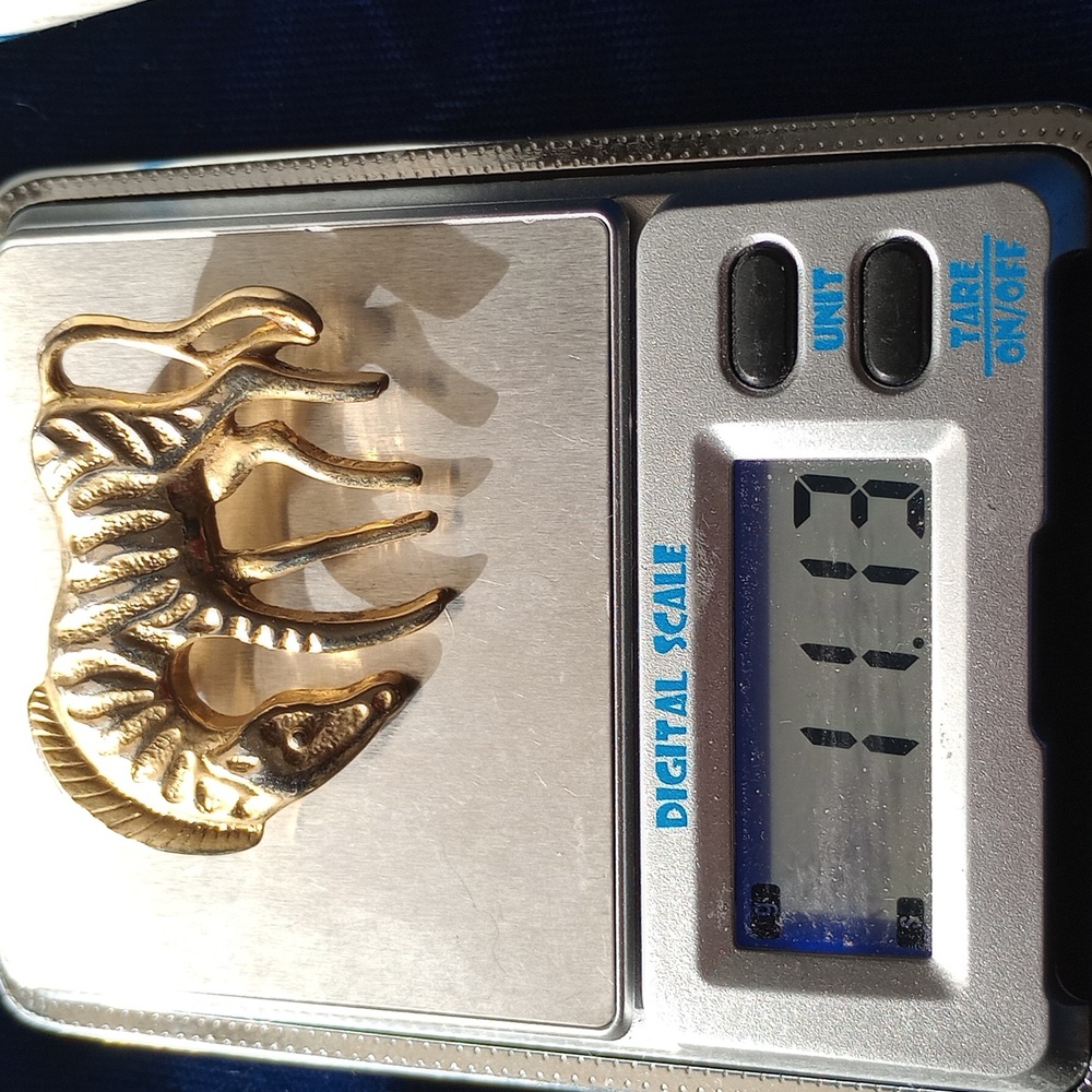 Zebra Gold Color Brooch/ Pin - Picture 5 of 6